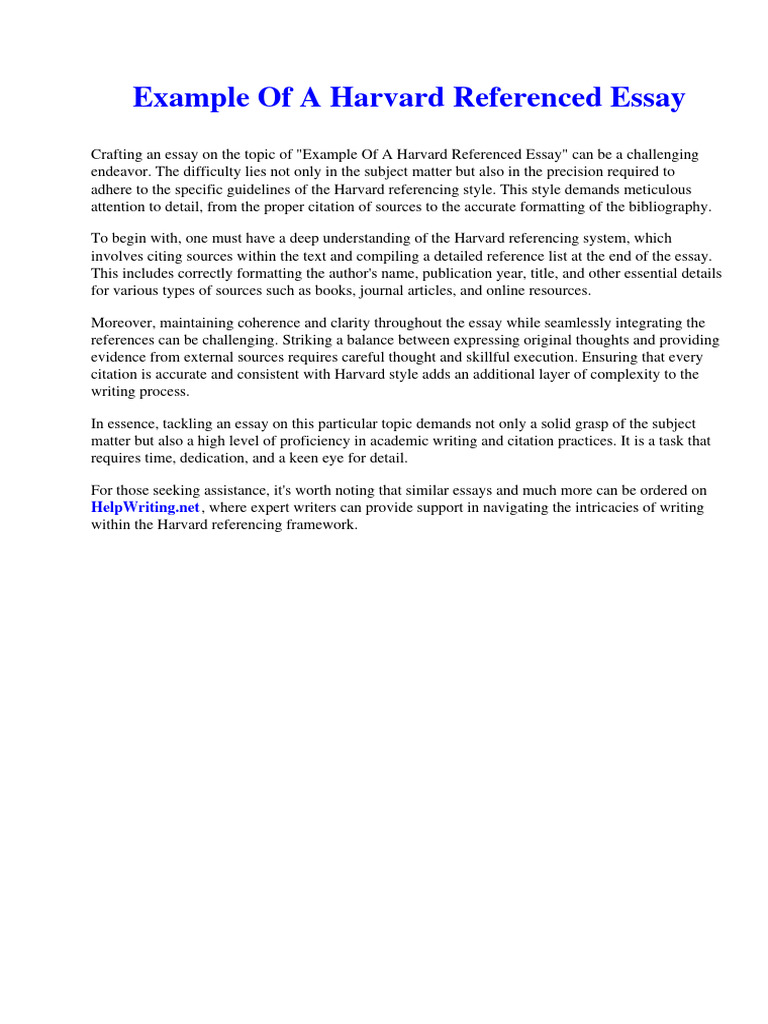 Example of A Harvard Referenced Essay | PDF | Gluten | Coeliac Disease