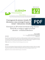 Convergencia de Entornos Virtuales 3D Con Tarjetas Electrónicas Como Estrategia de Apoyo A La Educación Virtual - Laboratorios Virtualizados