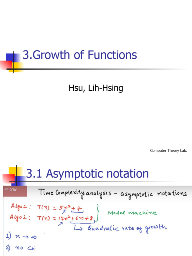 03 Asymptotic Notation | PDF