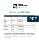 Calendario Esami PLIDA 2024 - Centri