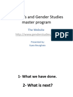 Ilyass.. Women S and Gender Studies Master Program Website Presentation