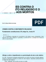 Crimes Contra o Sentimento Religioso e o Respeito Aos Mortos