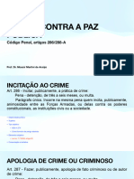 CRIMES CONTRA A PAZ PÚBLICA - Prof Moacir