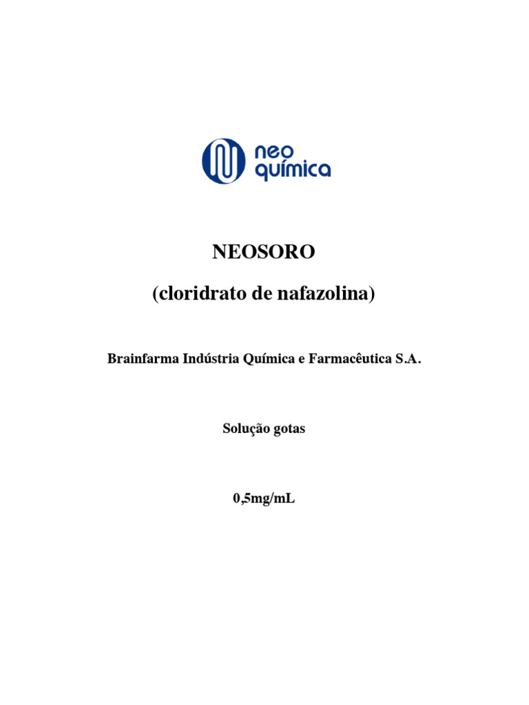 Neosoro: Bula e Uso na Gravidez | PDF | Hipertensão | Gravidez