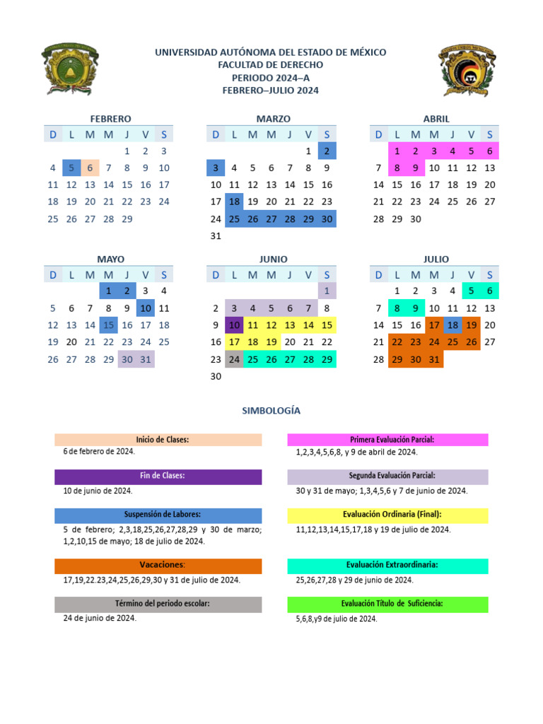 Calendario UAEMEX PDF