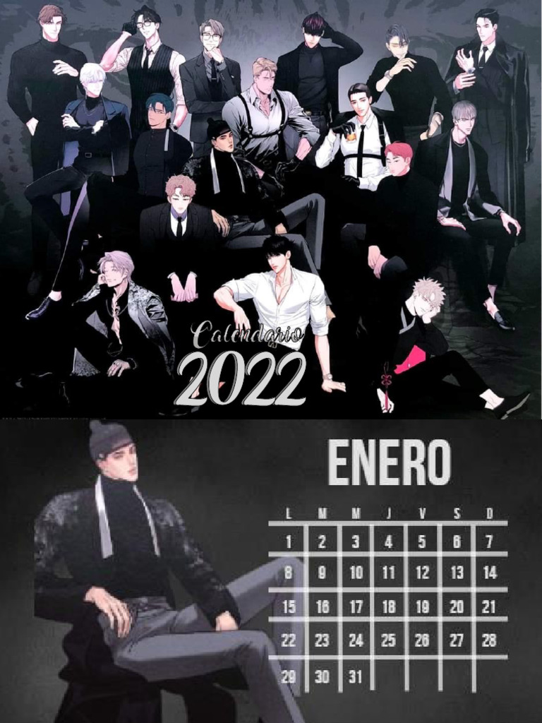 Calendario BL Lezhin 2022 PDF