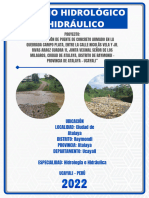 Estudio Hidrologico e Hidraulico Puente en Atalaya
