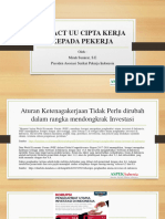 Impact Uu Cipta Kerja Kepada Pekerja