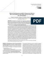 Clinical Biochemistry Profile of American Quarter Horse Broodmares Fed Tifton-85 (Cynodon SPP.)