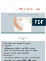 Komplikasi Kehamilan