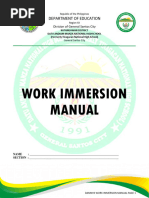 DAMNHS Work Immersion Manual