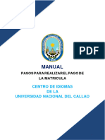 Manual para Realizar Pago de Matricula Ciunac