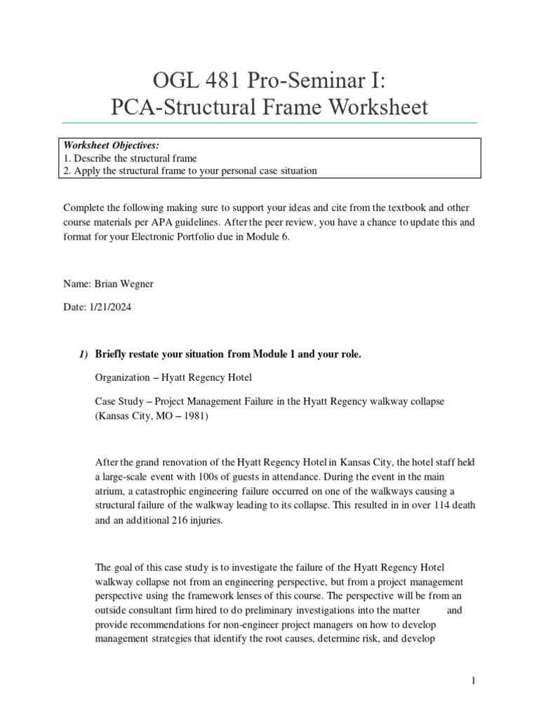 Mod 2 Structural Pca Pdf Project Management Information