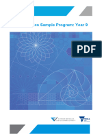 MathematicsSampleProgram - Year 9