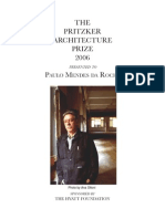 The Pritzker Architecture Price - Paulo Mendes Da Rocha (2006)