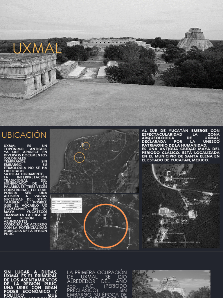 Uxmal: Arquitectura Maya y Ubicación | PDF | Mesoamérica | Civilización ...