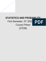 Statistics and Probability Primer SY 2022-2023 STEM - Q1