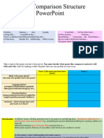 Poetry Comparison Structure Powerpoint