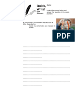 3.3 - Quick Write - DNA Structure