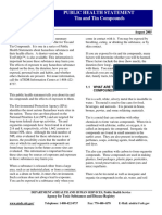 Public Health Statement Tin and Tin Compounds: Division of Toxicology August 2005