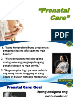Mother's Class On Prenatal Care Mix English and Tagalog