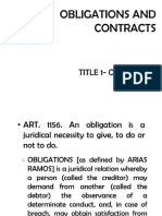 Obligations and Contracts