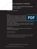 BAREL, Ana Beatriz D. - de Tropeiros, Fazendeiros e Histórias de Amor - Til e Inocência - Dois Projetos de Formação Da Literatura Brasileira