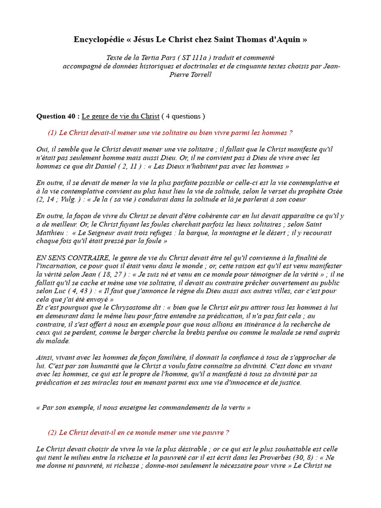 Vie du Christ : Solitude et Modération | PDF | Jésus | Résurrection de ...