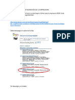 Pasos para La Configuración de La Impresora