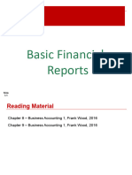 Basic Financial Reports