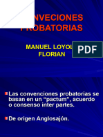 Conveciones Probatorias