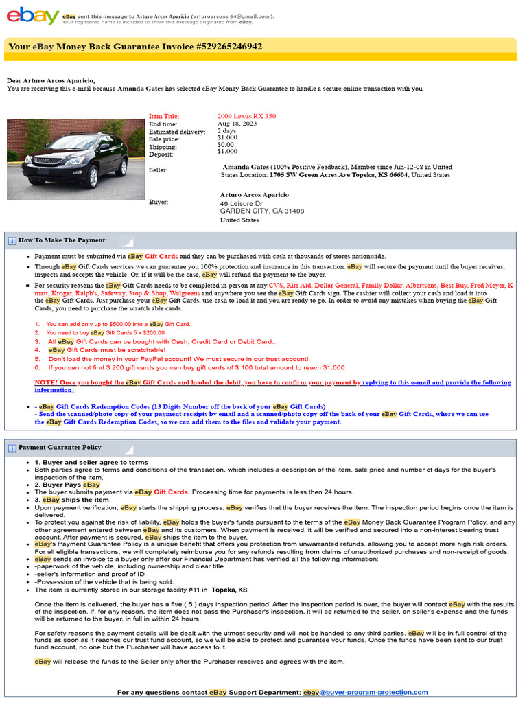 Order Id 529265246942 Pdf E Bay Payments