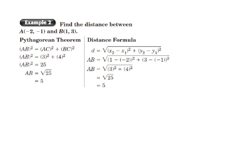Phytha Distance Formula | PDF
