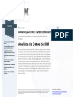 Analista de Datos de IBM: Horacio Javier Melendez Rodriguez