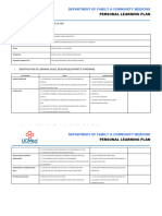 Personal Learning Plan 1st Year