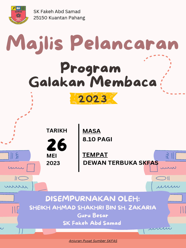 Buku Program Majlis Pelancaran Program Galakan Membaca Pdf