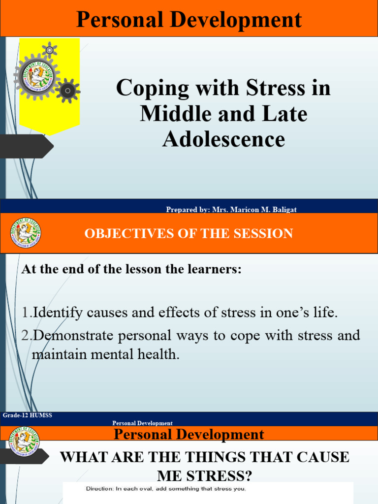 Coping With Stress in Middle and Late Adolescence | PDF