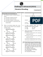 Chemical Bonding - Practice Sheet - JEE Challengers
