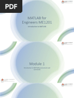 MATLAB For Engineers ME1006