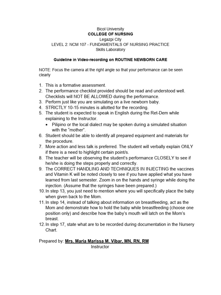 Guideline Video Recording PDF