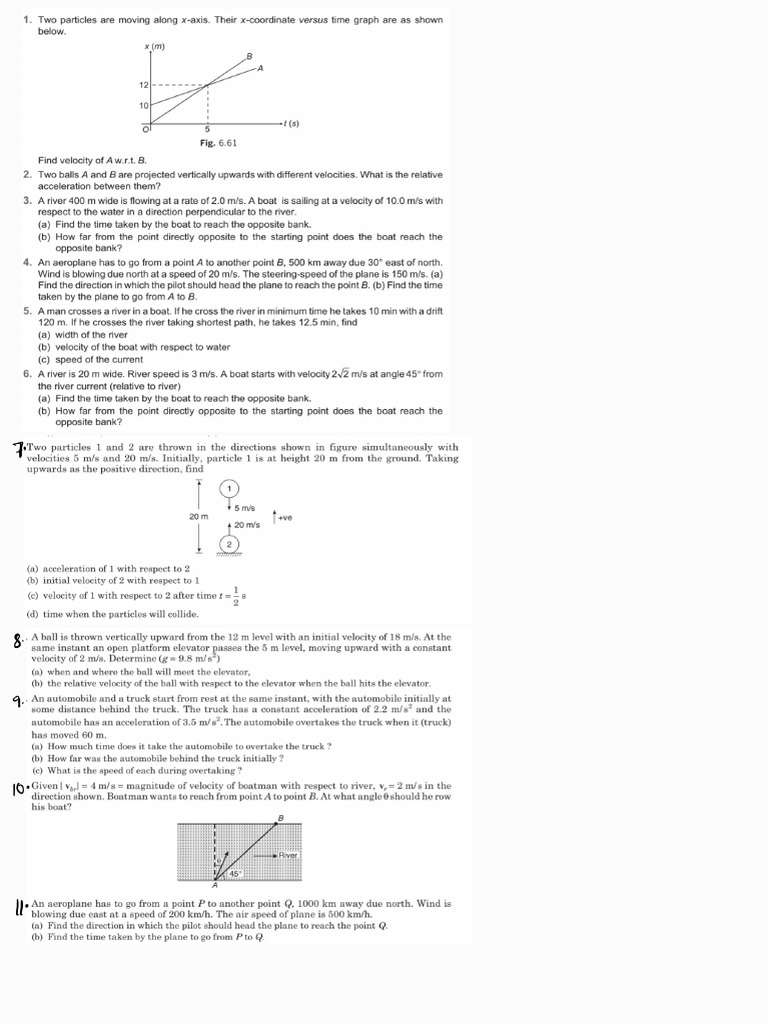 Kinematics Practice - 240210 - 125416 | PDF