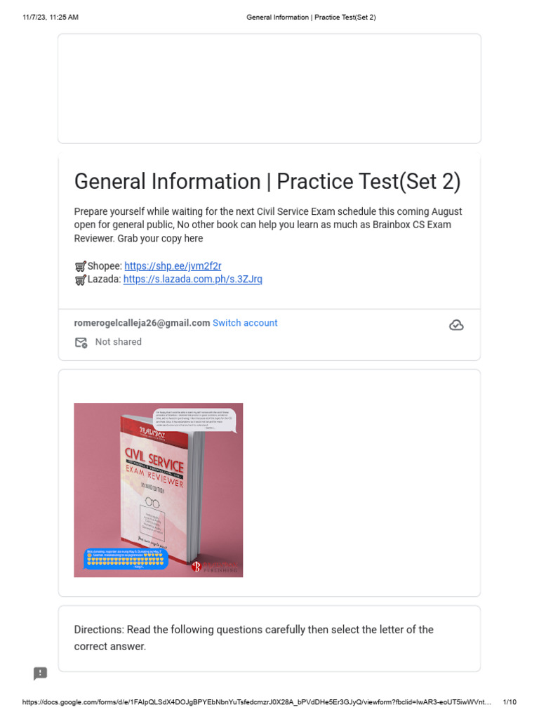 General Information Practice Test Set 2 | PDF | Air Pollution | Climate ...