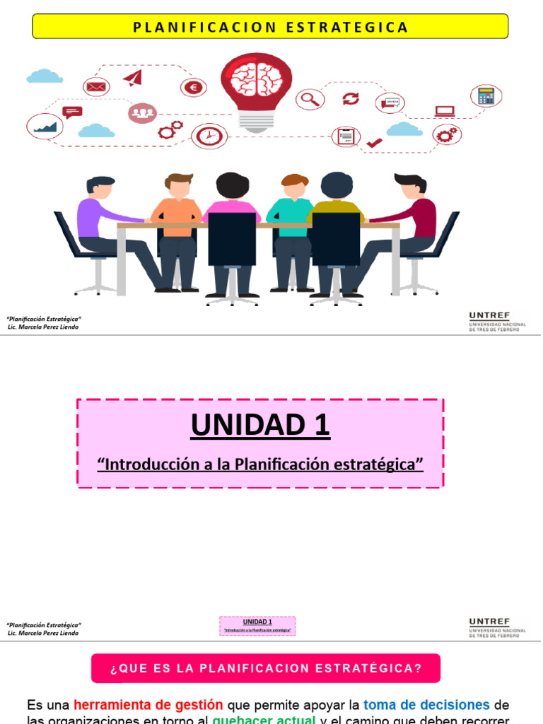Unidad 1 Clase 1 | PDF | Planificación | Planificación estratégica