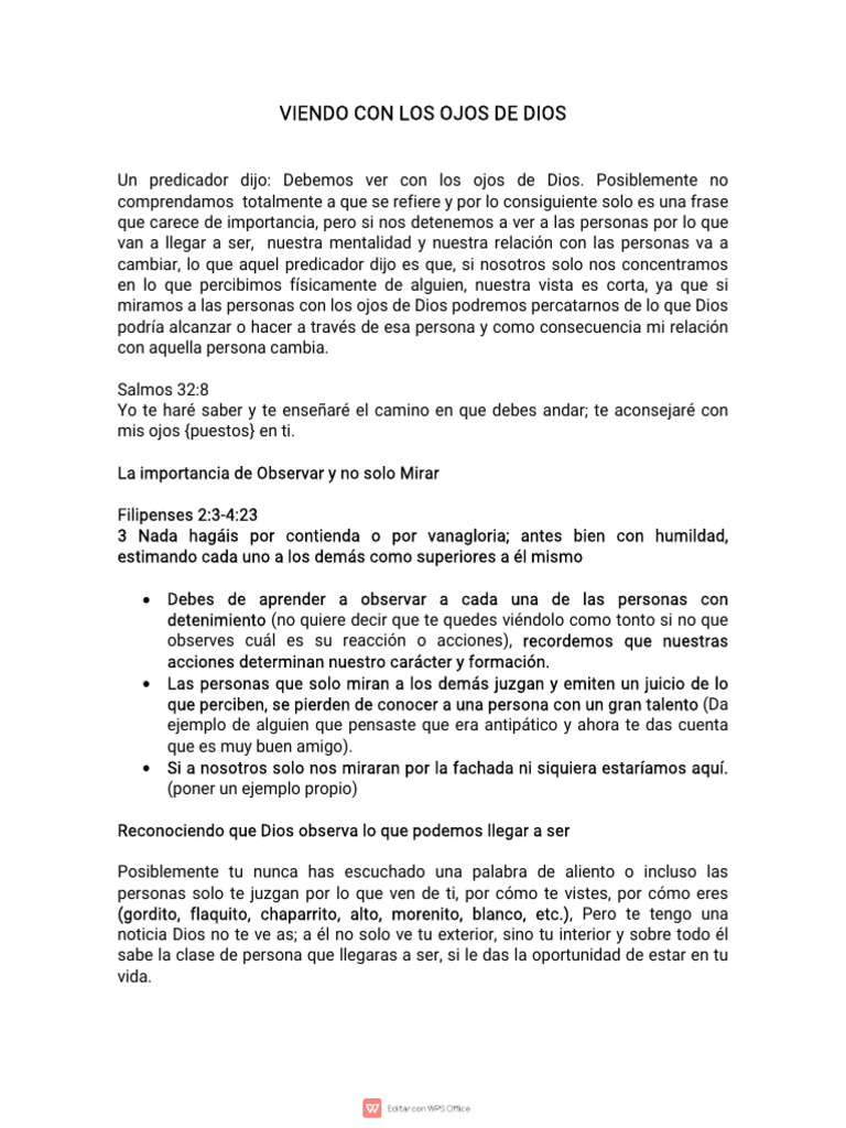 11.-Viendo Con Los Ojos de Dios | PDF | Religión y espiritualidad ...