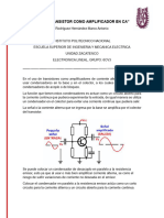 Transistores Como Amplificadores de Ca