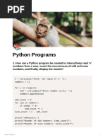 Python Programs