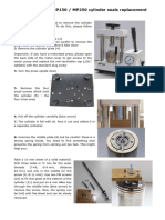 Service Note MP150-250 Cylinder Seals Replacement