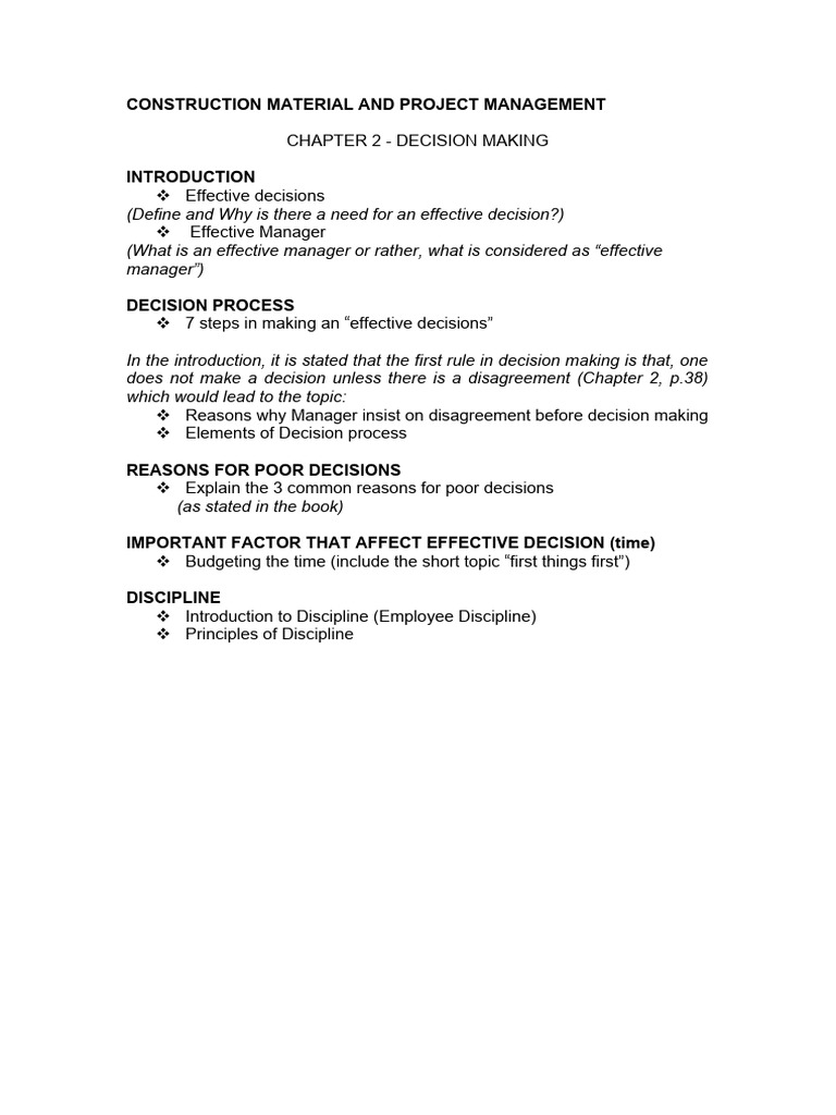 CMPM Outline | PDF