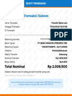Transaksi Sukses: Total Nominal RP 2.006.500