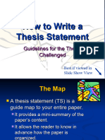 How To Write A Thesis Statement PowerPoint